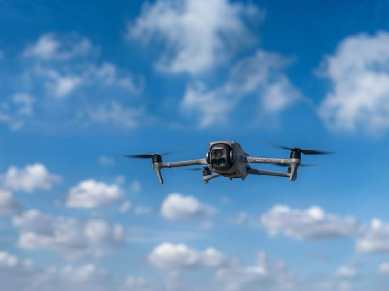 ドローンによる空撮の様子